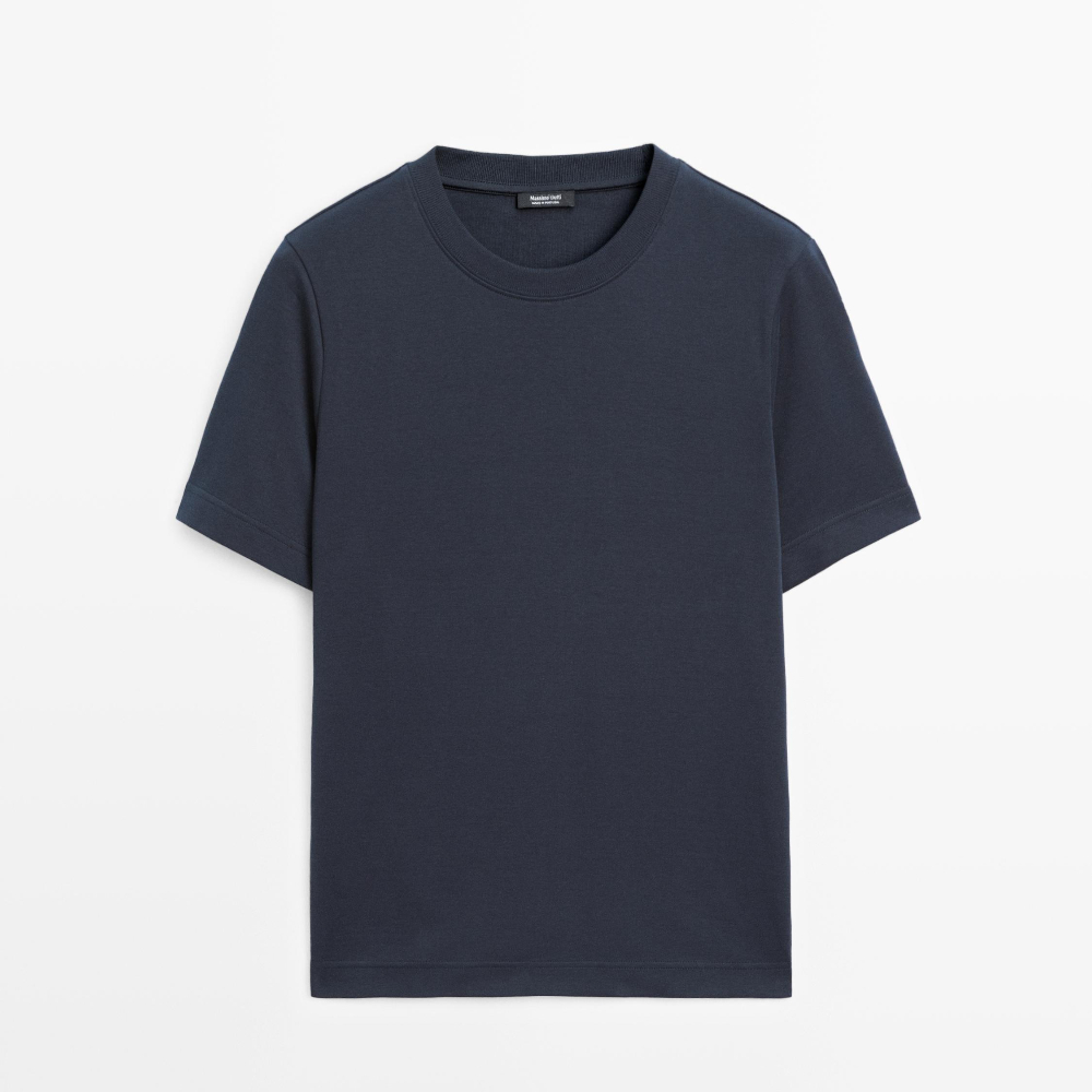 Футболка Massimo Dutti 100% Cotton Interlock Crew Neck, темно-синий
Футболка Massimo Dutti 100% Cotton Interlock Crew Neck, темно-синий