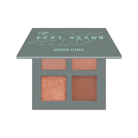 W7 Very Vegan Pressed Pigment Quad палетка прессованных пигментов для глаз Boho Chic, 8г
W7 Very Vegan Pressed Pigment Quad палетка прессованных пигментов для глаз Boho Chic, 8г