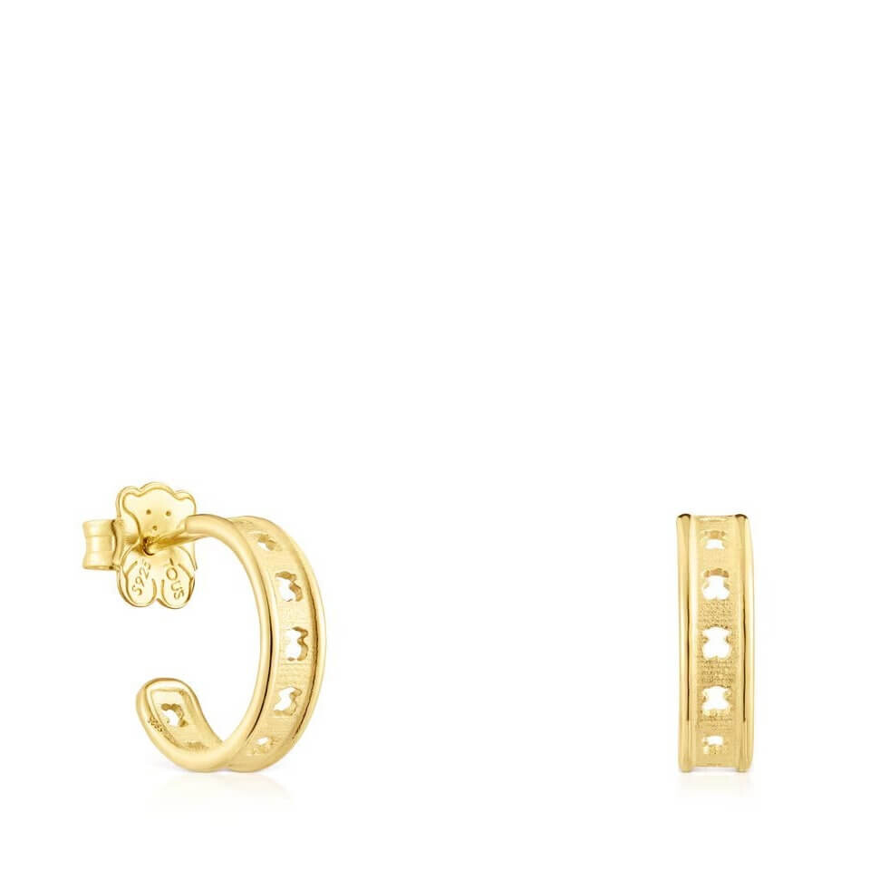 Серьги-кольца Tous Bear Row Small Silhouette, серебро позолоченное
Серьги-кольца Tous Bear Row Small Silhouette, серебро позолоченное