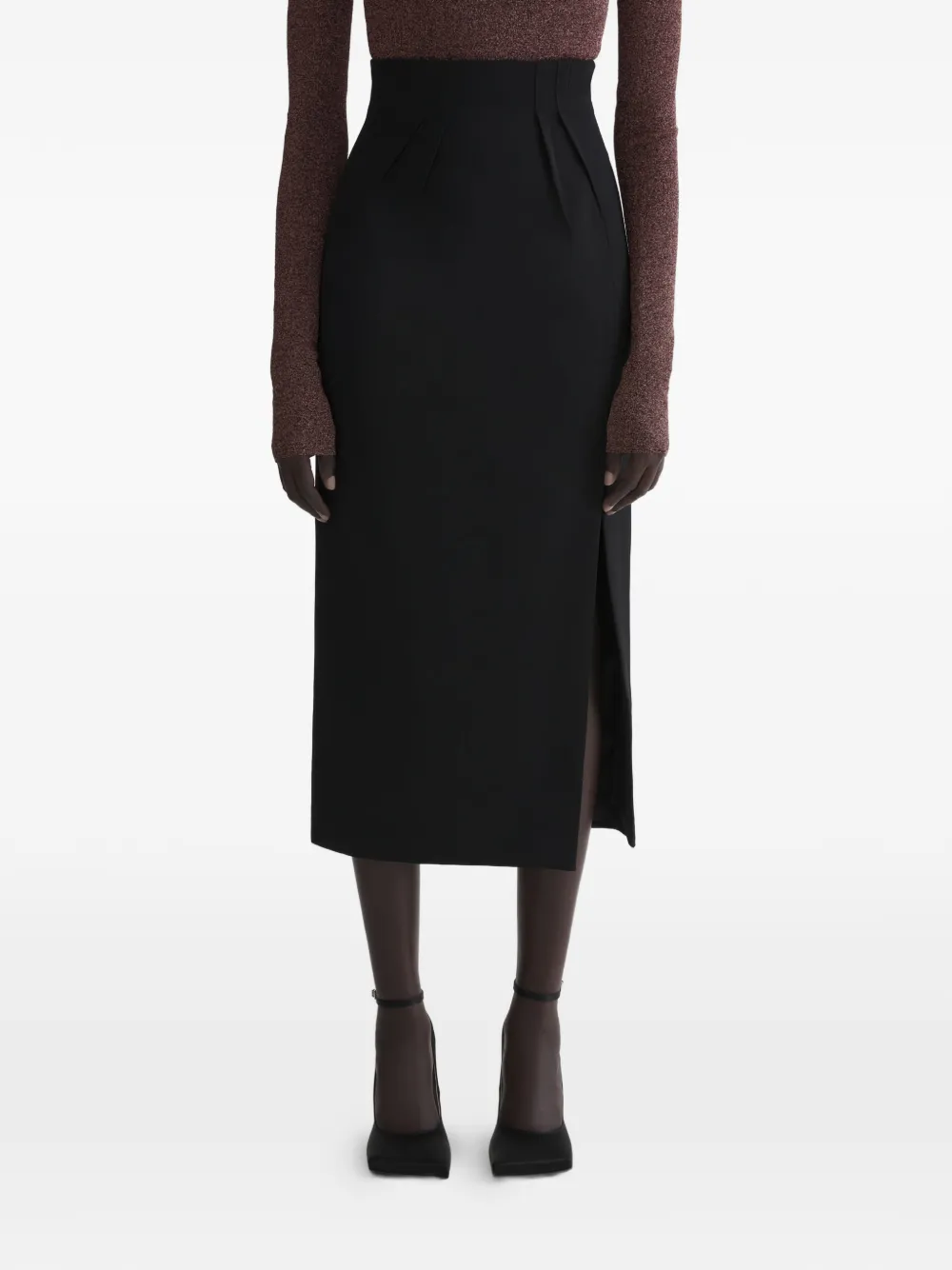 Юбка с разрезом Mugler, черный
Юбка с разрезом Mugler, черный