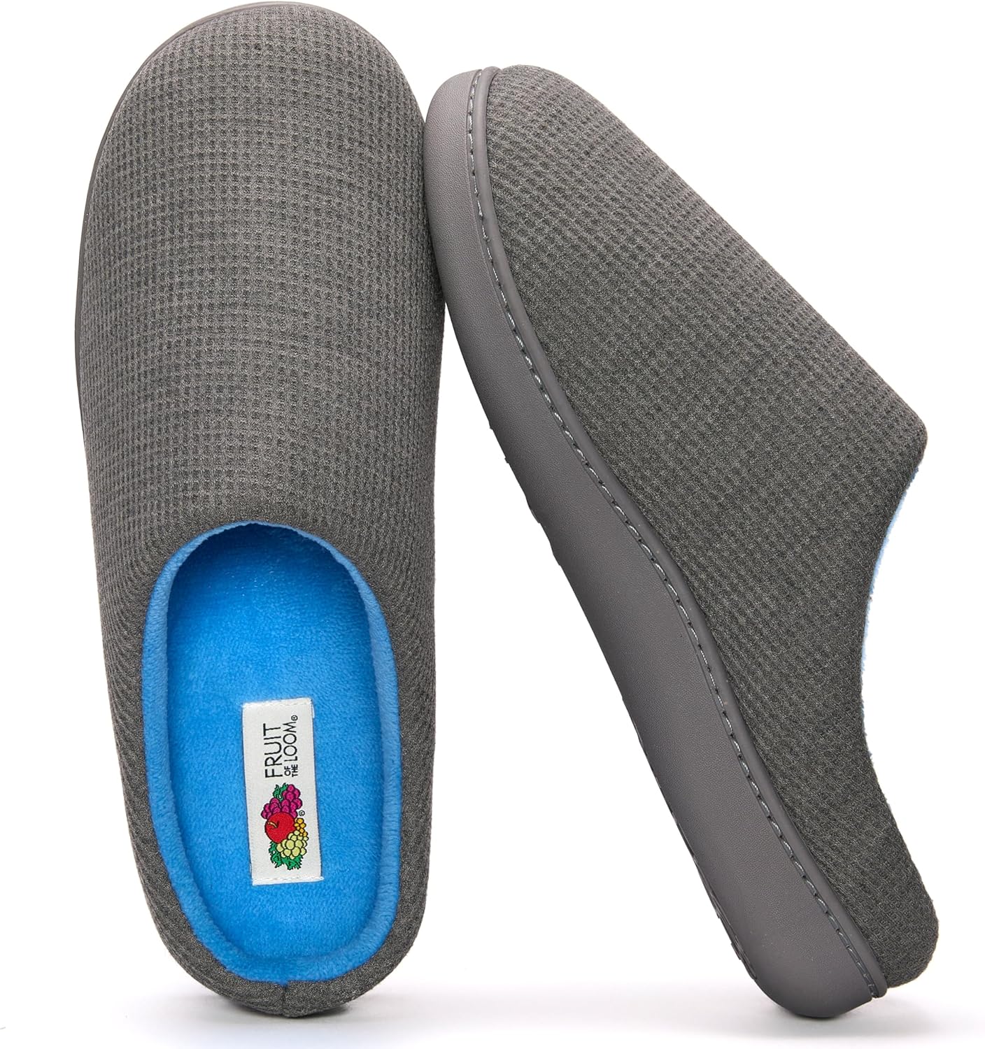 Мужские тапочки Fruit of the Loom из рифленого джерси с подошвой из пены с эффектом памяти - для дома и улицы, можно стирать в машине, серый
Мужские тапочки Fruit of the Loom из рифленого джерси с подошвой из пены с эффектом памяти - для дома и улицы, можно стирать в машине, серый