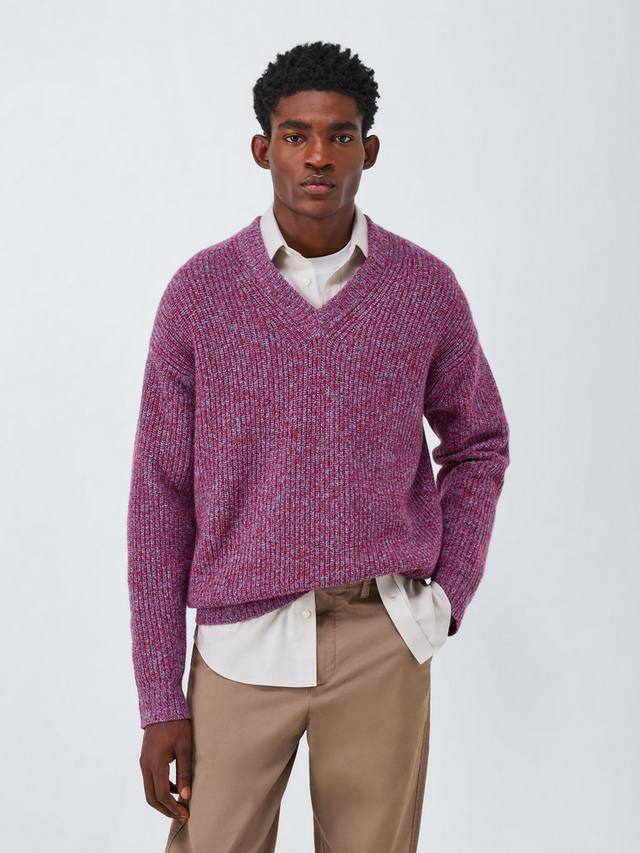 Вязаный свитер с v-образным вырезом из смеси мериносовой шерсти и кашемира John Lewis, Berry Twist
Вязаный свитер с v-образным вырезом из смеси мериносовой шерсти и кашемира John Lewis, Berry Twist