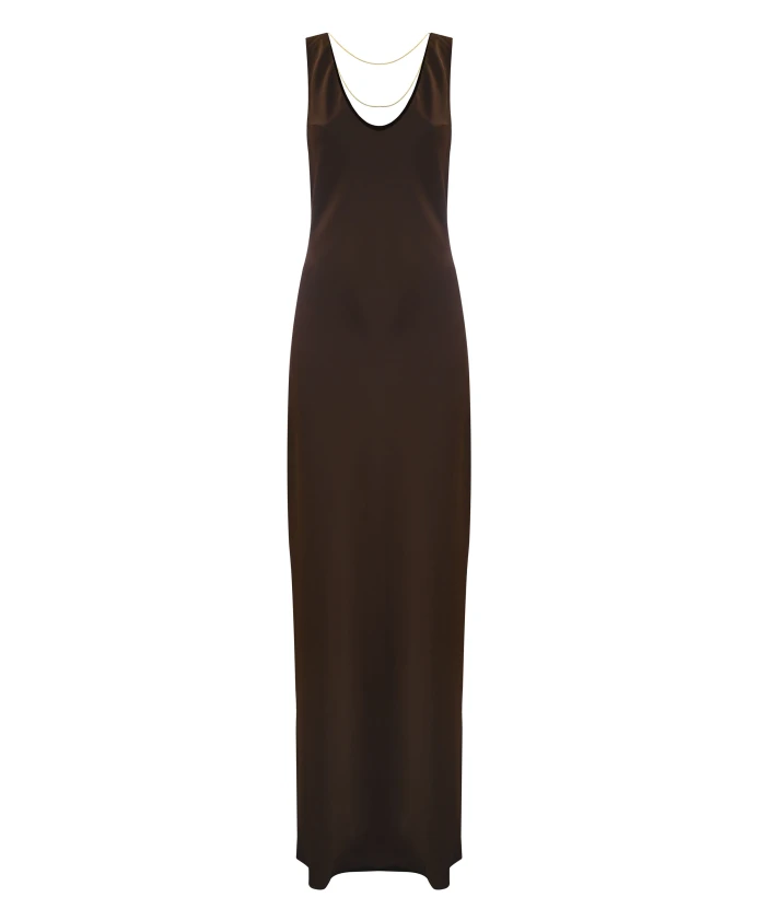 Элегантное плиссированное платье-халат Kocca, коричневый
Элегантное плиссированное платье-халат Kocca, коричневый