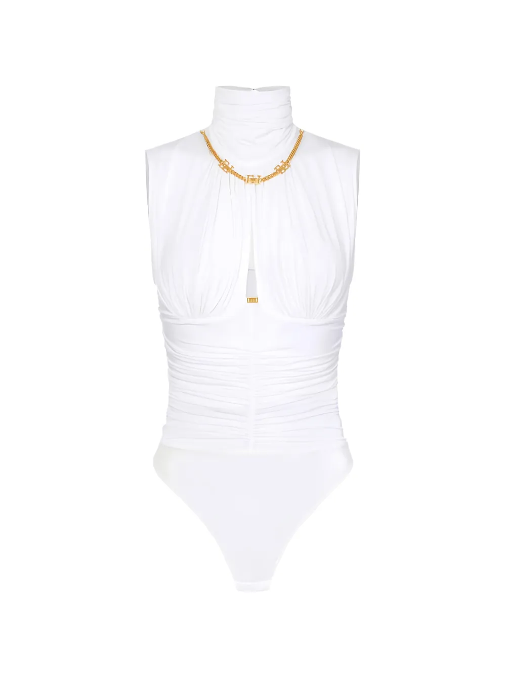 Боди с драпировкой Elisabetta Franchi, белый
Боди с драпировкой Elisabetta Franchi, белый