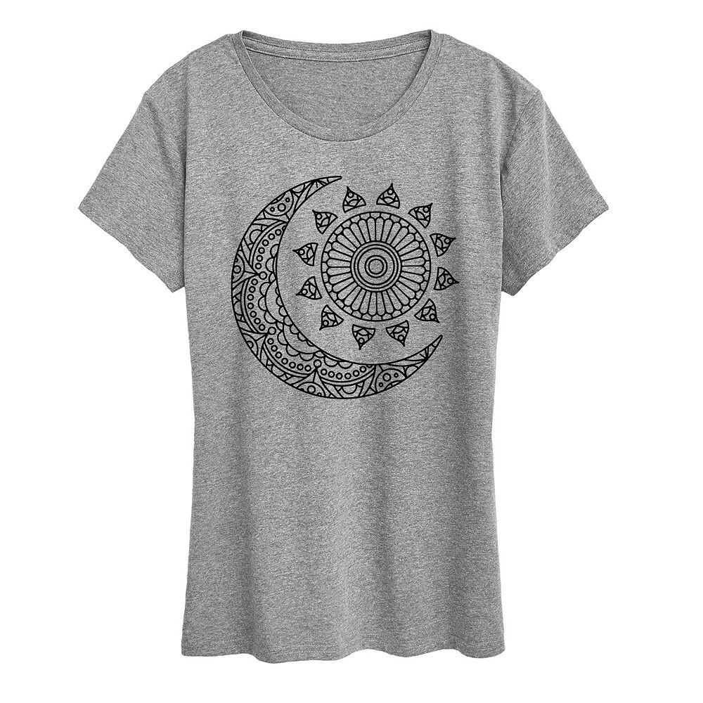 Женская футболка с рисунком Mandala Sun Moon Licensed Character, цвет Heather Grey
Женская футболка с рисунком Mandala Sun Moon Licensed Character, цвет Heather Grey
