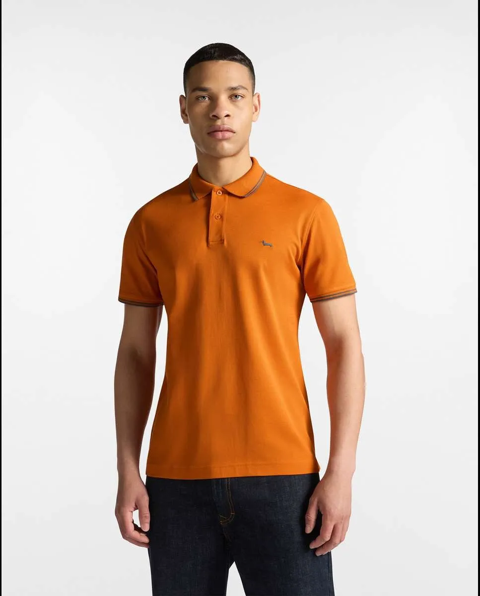 Мужская базовая футболка-поло с коротким рукавом и двойной полоской Harmont&Blaine, оранжевый
Мужская базовая футболка-поло с коротким рукавом и двойной полоской Harmont&Blaine, оранжевый