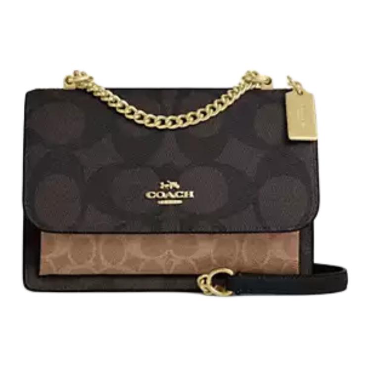 COACH Маленькая женская сумка через плечо из лакированного полотна
COACH Маленькая женская сумка через плечо из лакированного полотна