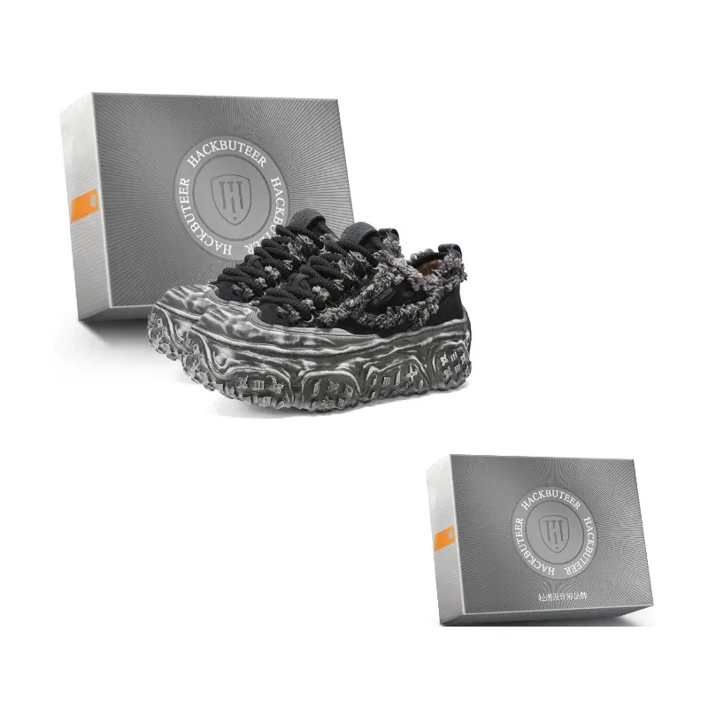 HACKBUTEER Мужские кеды низкие повседневные черные в коробке, цвет Black
HACKBUTEER Мужские кеды низкие повседневные черные в коробке, цвет Black