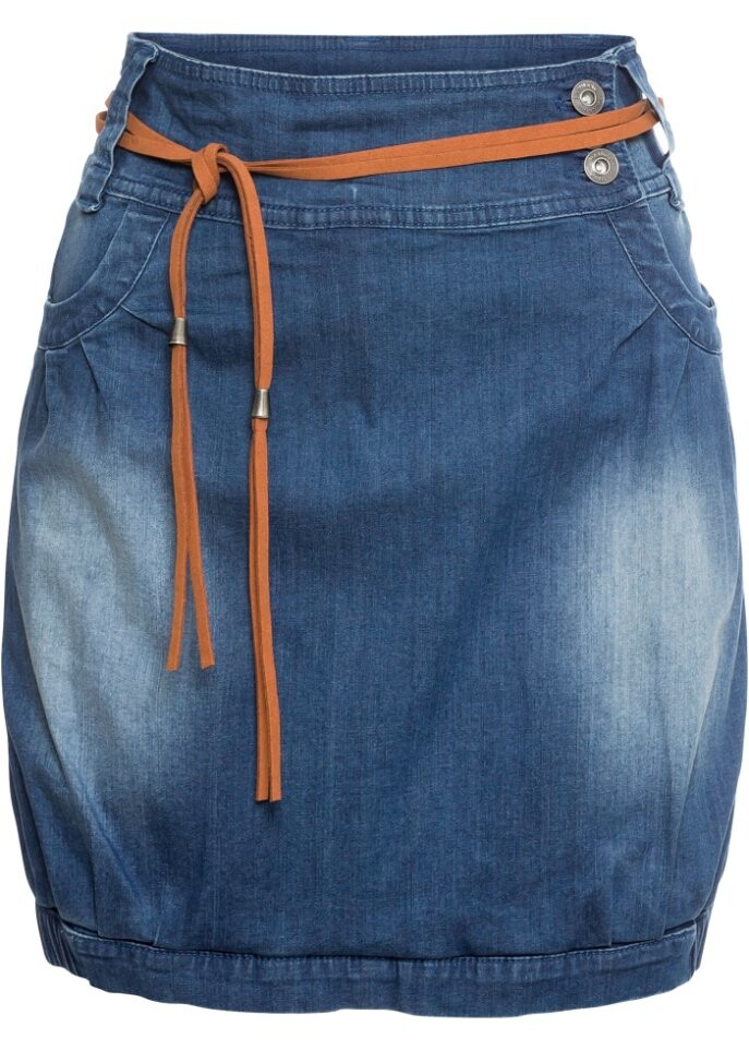 Джинсовая юбка с поясом Rainbow, синий
Джинсовая юбка с поясом Rainbow, синий