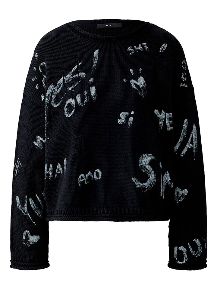 Oui Свитер черно-кремового цвета
Oui Свитер черно-кремового цвета