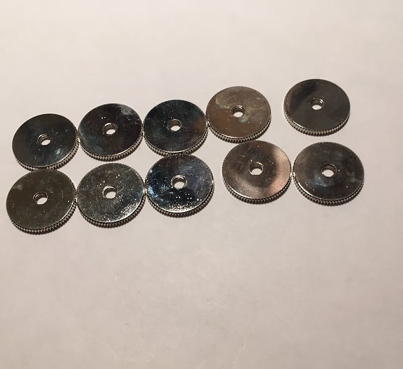 10 больших никелевых колесиков Gretsch для Space Control и Bar Bridge Thumb Wheel 6120 6118 6128 5 пар
10 больших никелевых колесиков Gretsch для Space Control и Bar Bridge Thumb Wheel 6120 6118 6128 5 пар