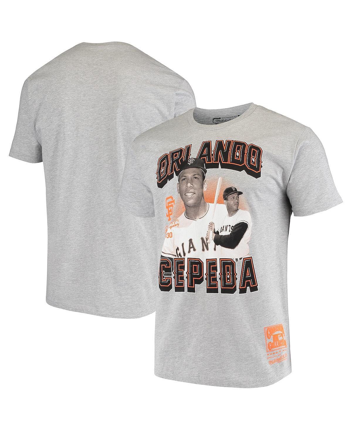 Мужская футболка orlando cepeda grey san francisco giants с именем и номером Mitchell & Ness, серый
Мужская футболка orlando cepeda grey san francisco giants с именем и номером Mitchell & Ness, серый