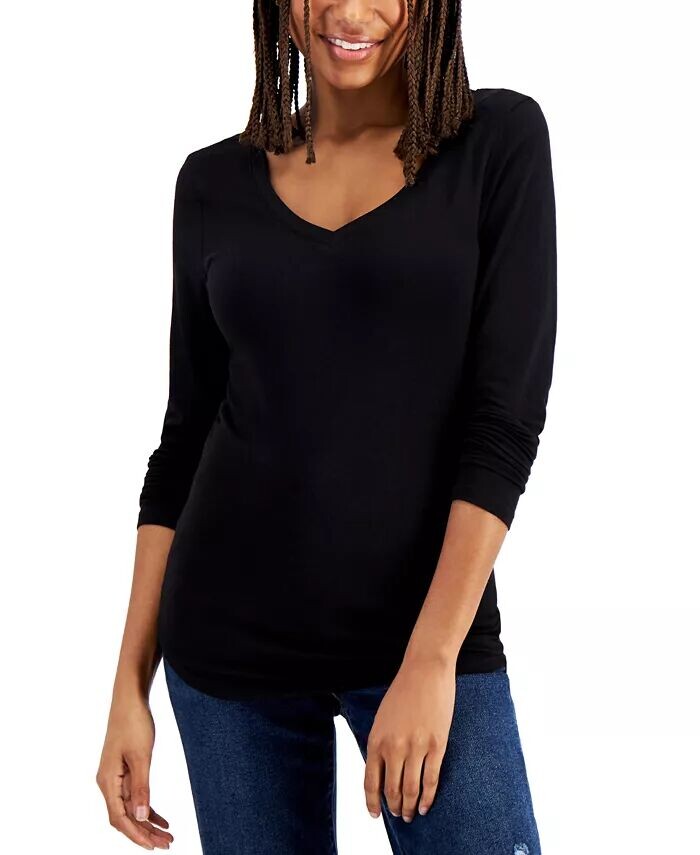 Юниорский топ с V-образным вырезом и длинными рукавами Aveto, синий
Юниорский топ с V-образным вырезом и длинными рукавами Aveto, синий