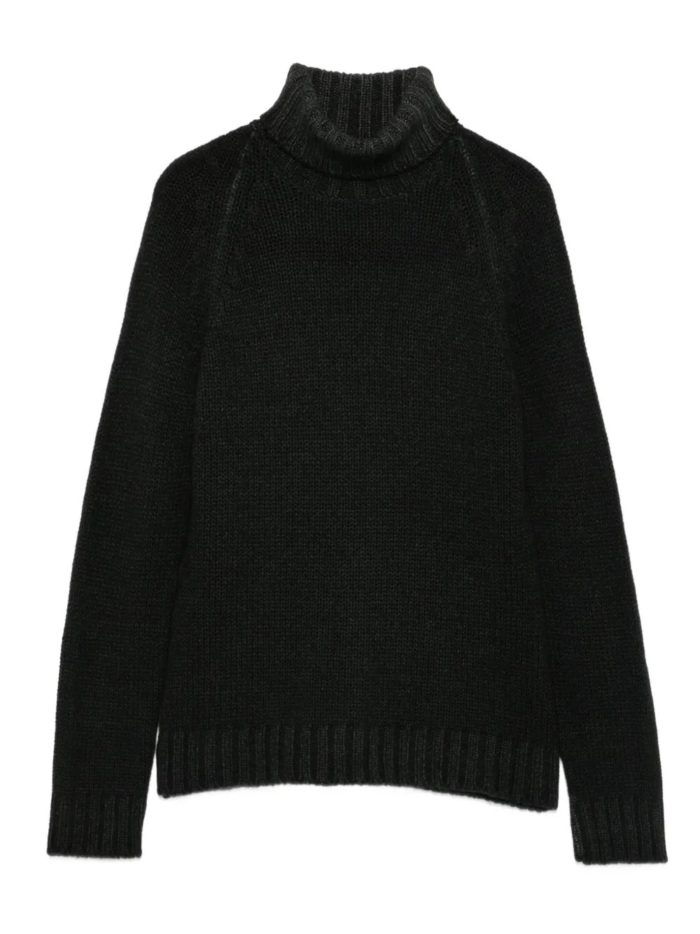 Свитер в рубчик с высоким воротником Base, зеленый
Свитер в рубчик с высоким воротником Base, зеленый