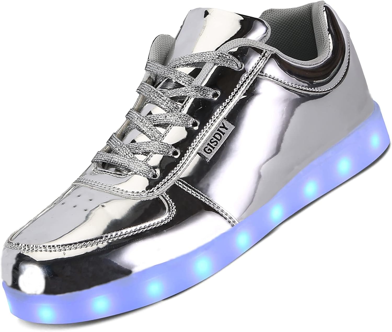 Светящиеся кроссовки для взрослых с USB-подключением, перезаряжаемые, мигающие, низкие, светодиодные, унисекс, спортивные и танцевальные Tptoes, серебро
Светящиеся кроссовки для взрослых с USB-подключением, перезаряжаемые, мигающие, низкие, светодиодные, унисекс, спортивные и танцевальные Tptoes, серебро