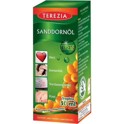 100% капли масла облепихи 30 мл - кожа иммунитет сердце внутреннее и наружное применение Terezia
100% капли масла облепихи 30 мл - кожа иммунитет сердце внутреннее и наружное применение Terezia