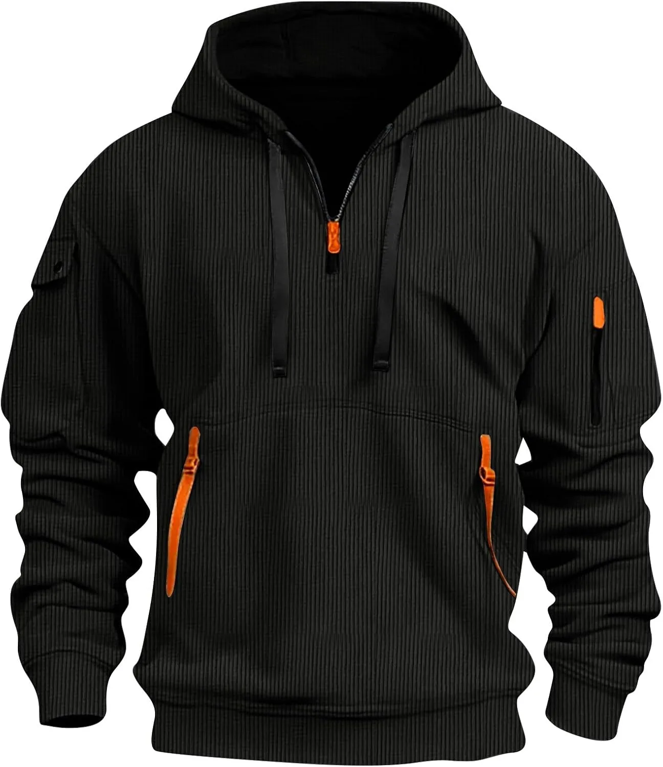 Толстовка с капюшоном Tactical для мужчин Big and Tall, Slim Fit, с молнией на четверть и карманами на молнии
Толстовка с капюшоном Tactical для мужчин Big and Tall, Slim Fit, с молнией на четверть и карманами на молнии