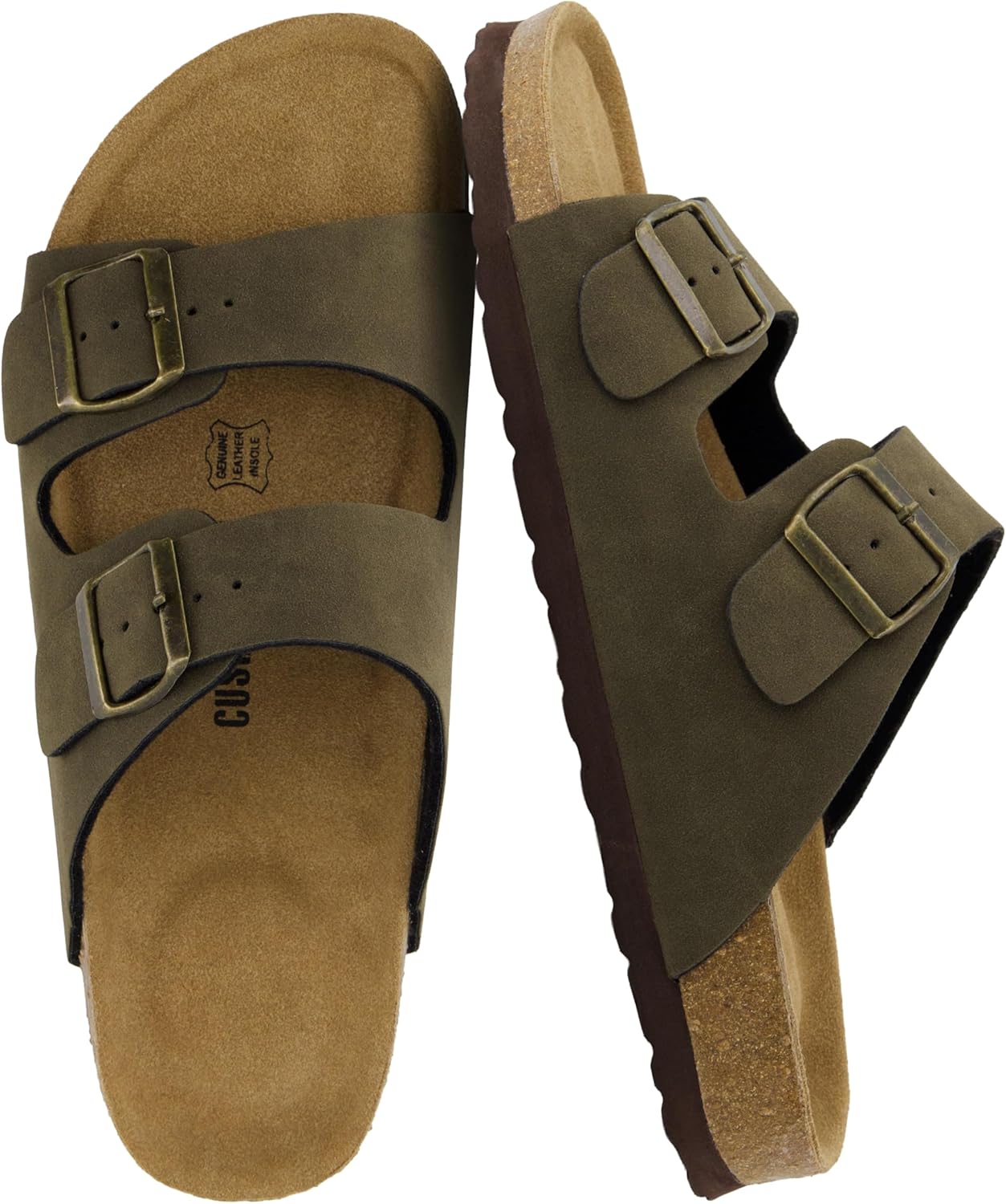 Мужские сандалии CUSHIONAIRE Lane с пробковой стелькой, регулируемые с пряжкой, комфортные шлепанцы, стелька из натуральной кожи, летняя обувь для мужчин, оливковый
Мужские сандалии CUSHIONAIRE Lane с пробковой стелькой, регулируемые с пряжкой, комфортные шлепанцы, стелька из натуральной кожи, летняя обувь для мужчин, оливковый