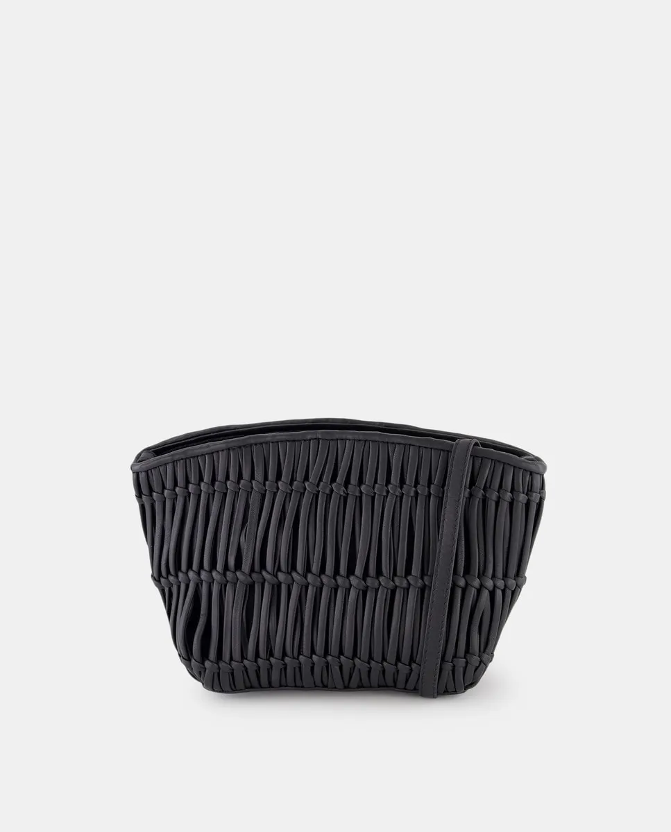 Плетеная кожаная сумка-бандо Latouche, черный
Плетеная кожаная сумка-бандо Latouche, черный