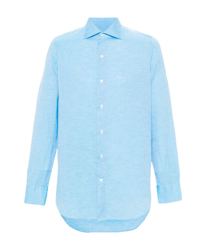 Рубашка из прозрачного хлопка и льна Finamore, синий
Рубашка из прозрачного хлопка и льна Finamore, синий
