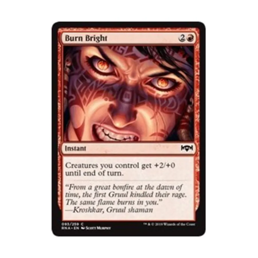 CCG Гори ярко (С), MTG - Ravnica Allegiance
CCG Гори ярко (С), MTG - Ravnica Allegiance