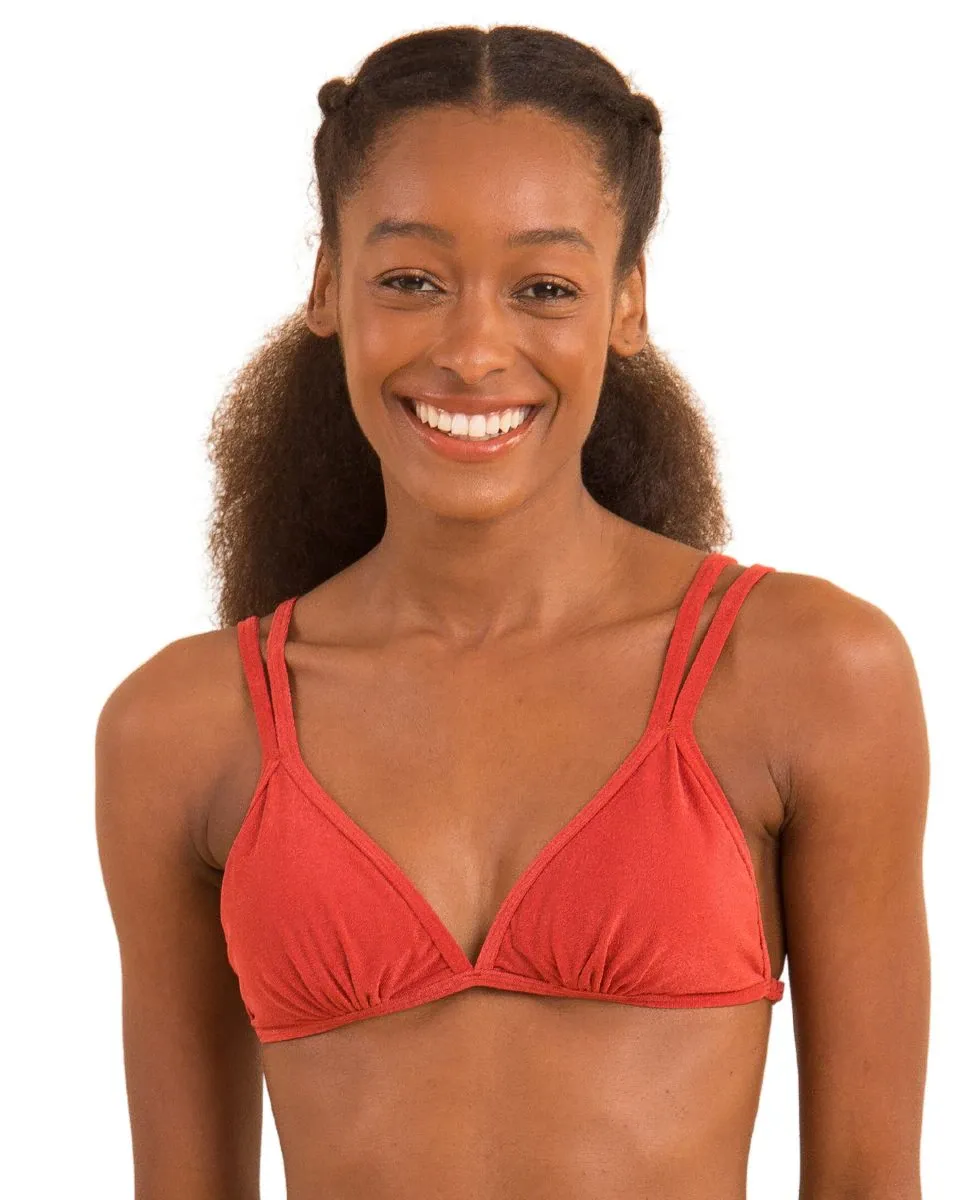 Однотонный лиф бикини с треугольными чашечками и мягкой подкладкой Río de Sol, красный
Однотонный лиф бикини с треугольными чашечками и мягкой подкладкой Río de Sol, красный