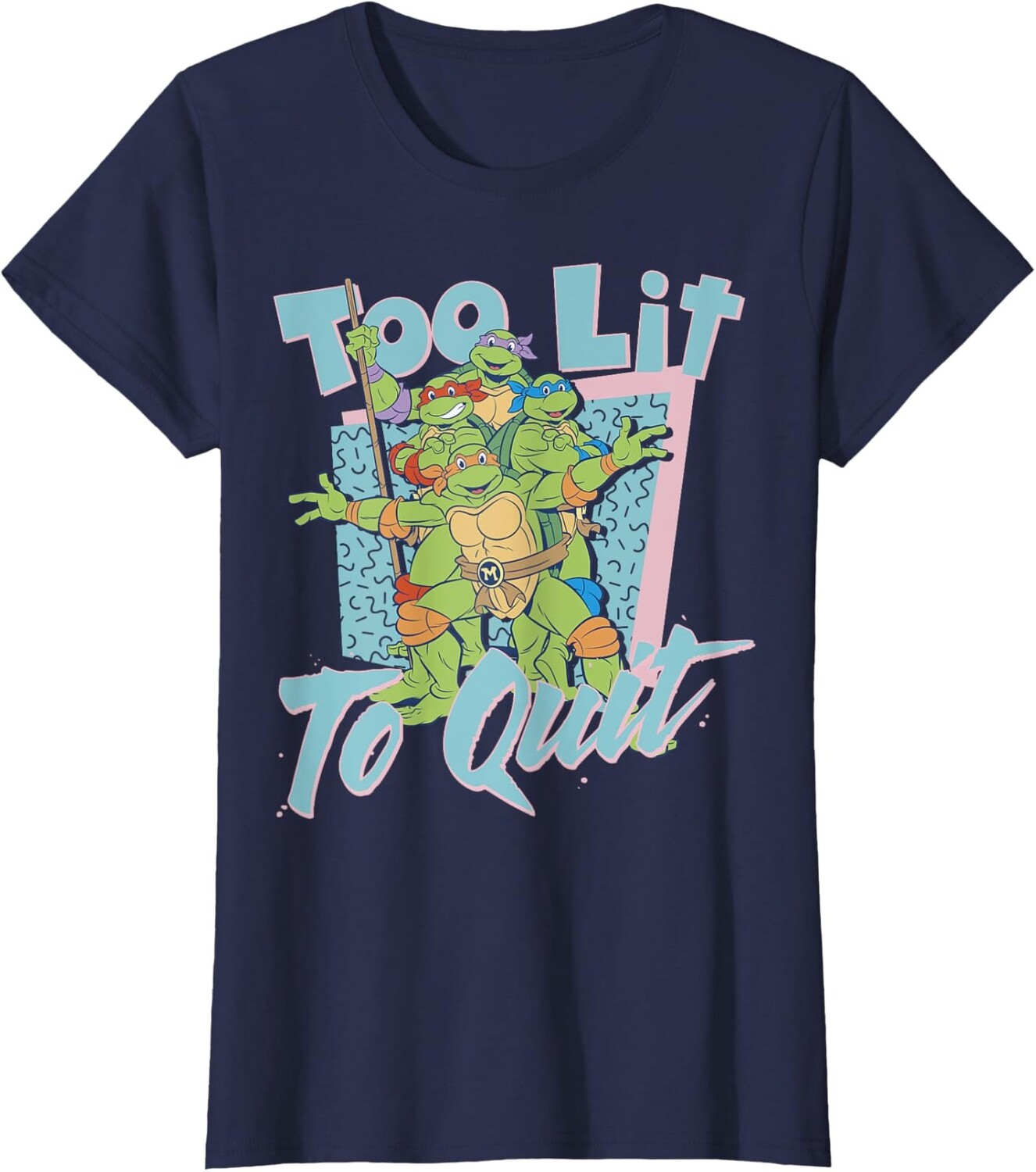 Женская футболка Teenage Mutant Ninja Turtles Too Lit To Quit, темно-синий
Женская футболка Teenage Mutant Ninja Turtles Too Lit To Quit, темно-синий