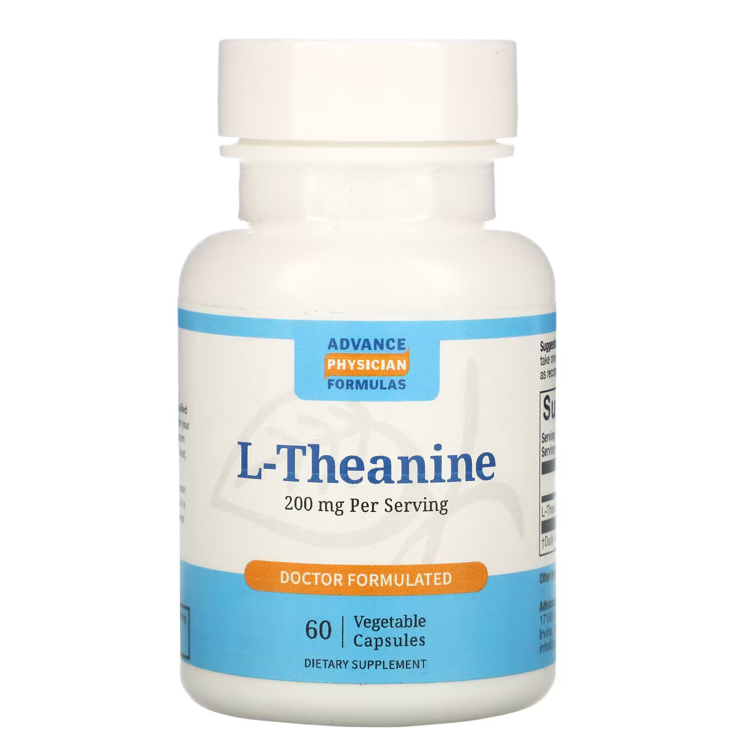 Advance Physician Formulas, L-теанин, 200 мг, 60 капсул
Advance Physician Formulas, L-теанин, 200 мг, 60 капсул