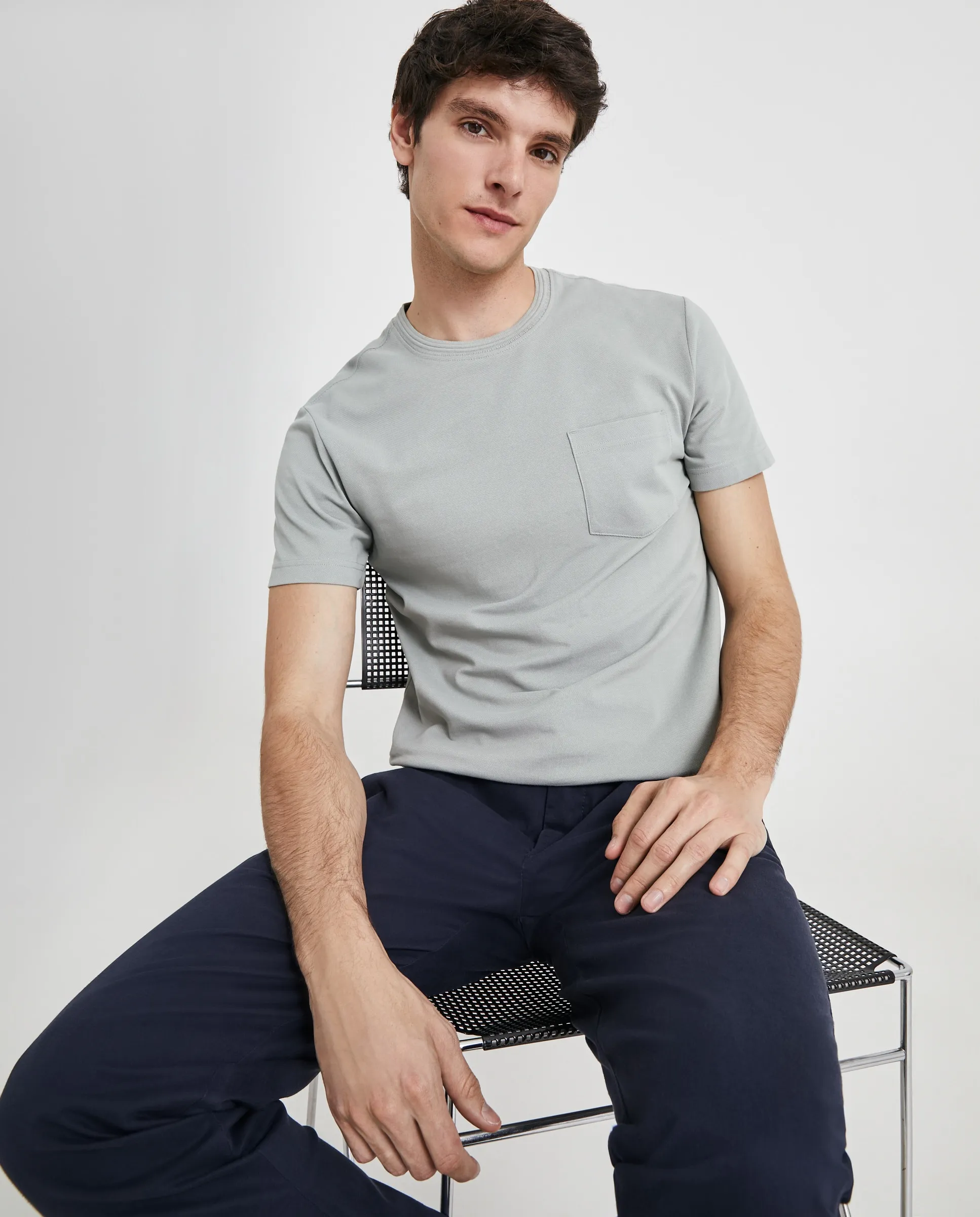 Мужская однотонная футболка Easy Wear, зеленый 
Мужская однотонная футболка Easy Wear, зеленый