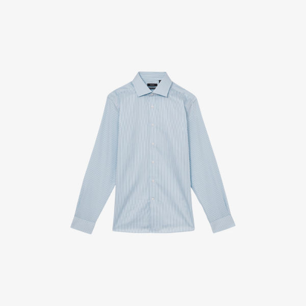 Рубашка Reiss Remote Bengal из хлопка в полоску, синий
Рубашка Reiss Remote Bengal из хлопка в полоску, синий