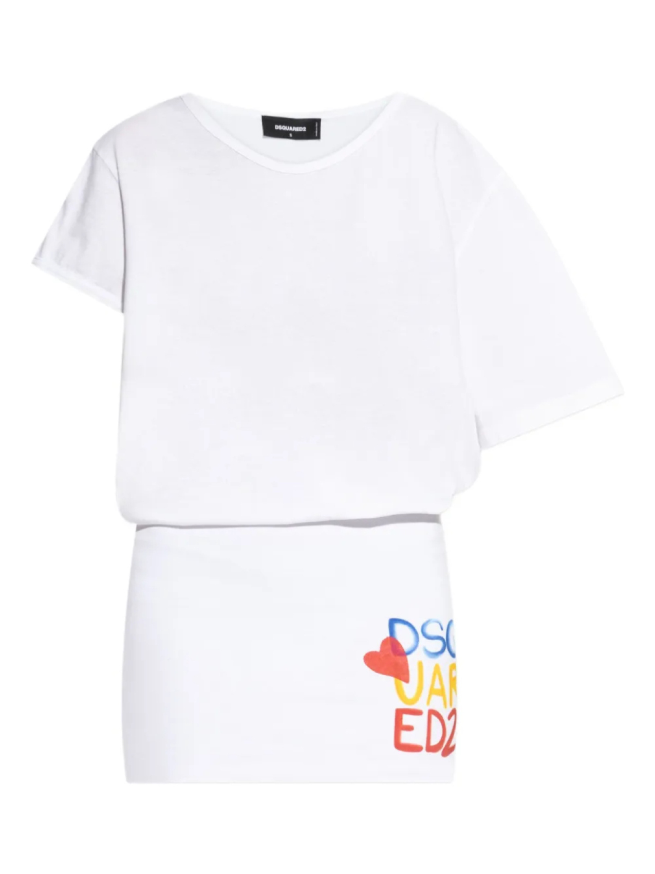 Платье-футболка из хлопка DSQUARED2, белый
Платье-футболка из хлопка DSQUARED2, белый