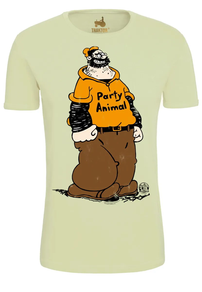 Logoshirt Футболка "Popeye – Brutus Party Animal" с модным комиксным принтом, зеленый
Logoshirt Футболка "Popeye – Brutus Party Animal" с модным комиксным принтом, зеленый