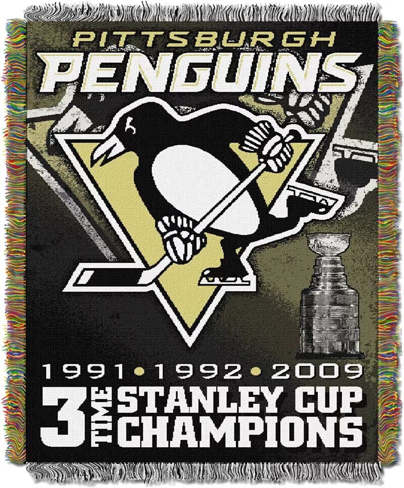 Гобеленовое плед TheNorthwest Pittsburgh Penguins 45 x 60 дюймов, трехкратный обладатель Кубка Стэнли
Гобеленовое плед TheNorthwest Pittsburgh Penguins 45 x 60 дюймов, трехкратный обладатель Кубка Стэнли