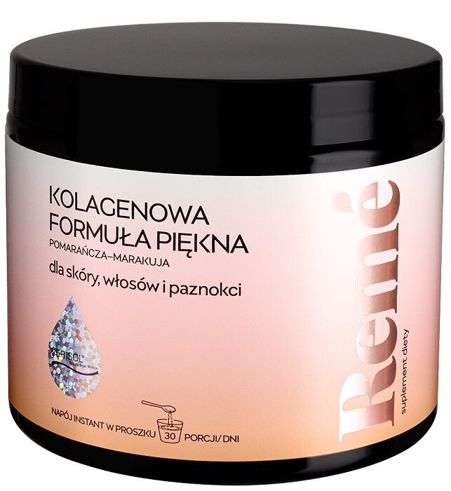 Reme Kolagenowa Formuła Piękna Pomarańcza - Marakuja Proszek подготовка волос, кожи и ногтей, 150 g
Reme Kolagenowa Formuła Piękna Pomarańcza - Marakuja Proszek подготовка волос, кожи и ногтей, 150 g