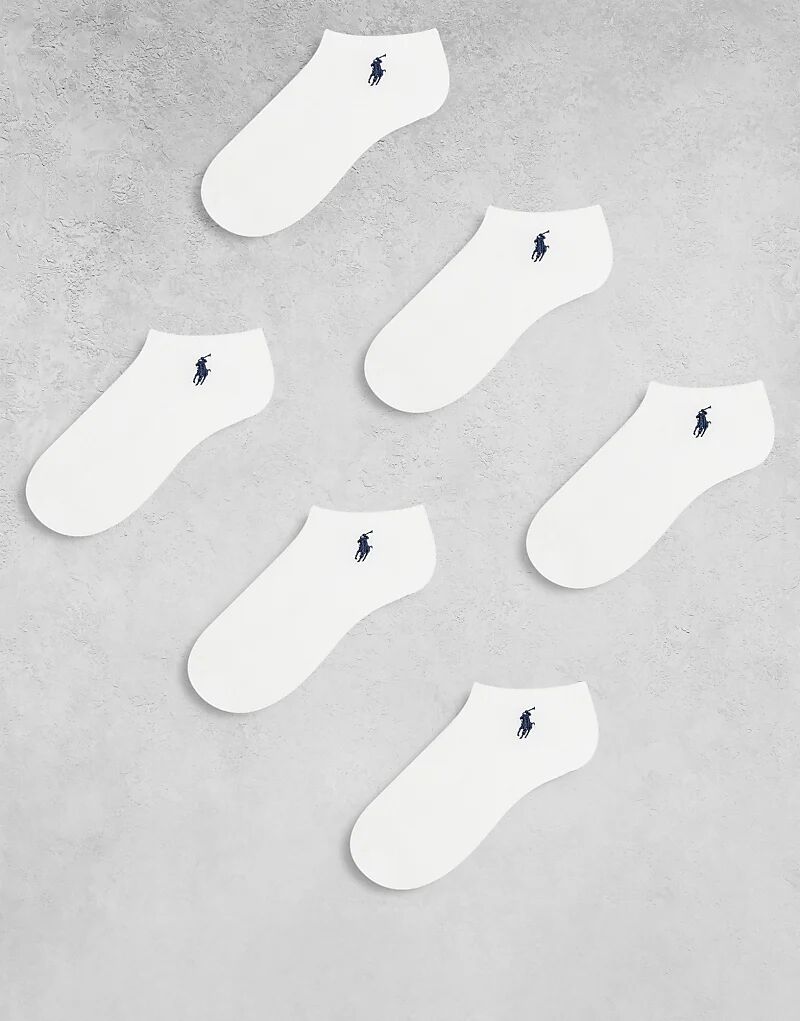 Комплект из 6 пар спортивных носков Polo Ralph Lauren белого цвета
Комплект из 6 пар спортивных носков Polo Ralph Lauren белого цвета