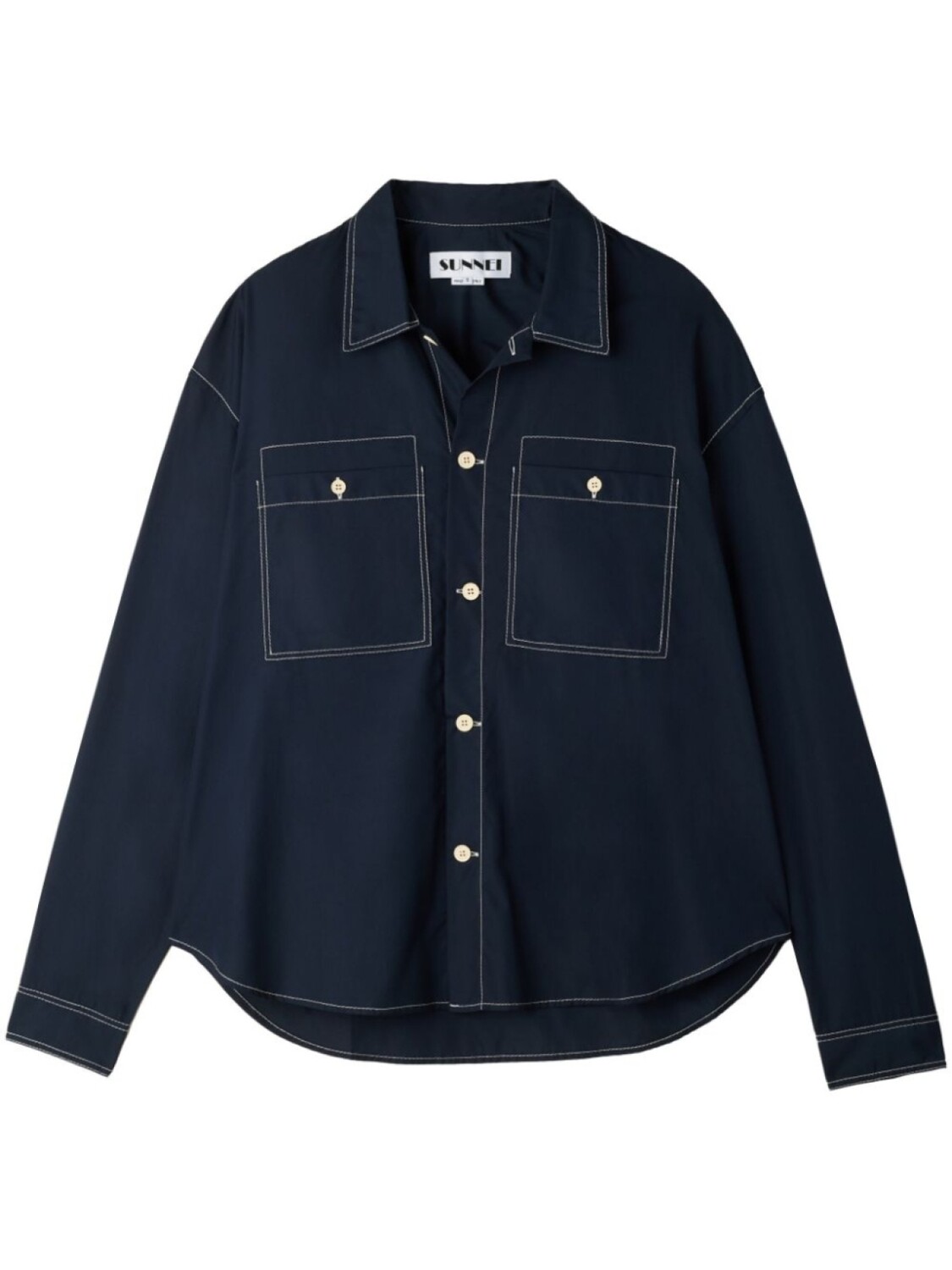 Хлопковая рубашка Sunnei, синий
Хлопковая рубашка Sunnei, синий