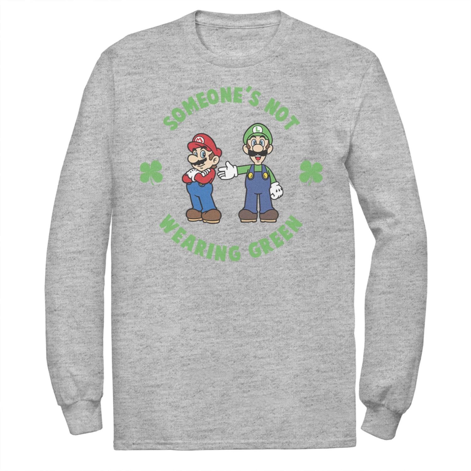 Мужская футболка без зеленого цвета Nintendo Super Mario St. Patty's Licensed Character, Зеленый, Мужская футболка без зеленого цвета Nintendo Super Mario St. Patty's Licensed Character
Мужская футболка без зеленого цвета Nintendo Super Mario St. Patty's Licensed Character, Зеленый, Мужская футболка без зеленого цвета Nintendo Super Mario St. Patty's Licensed Character