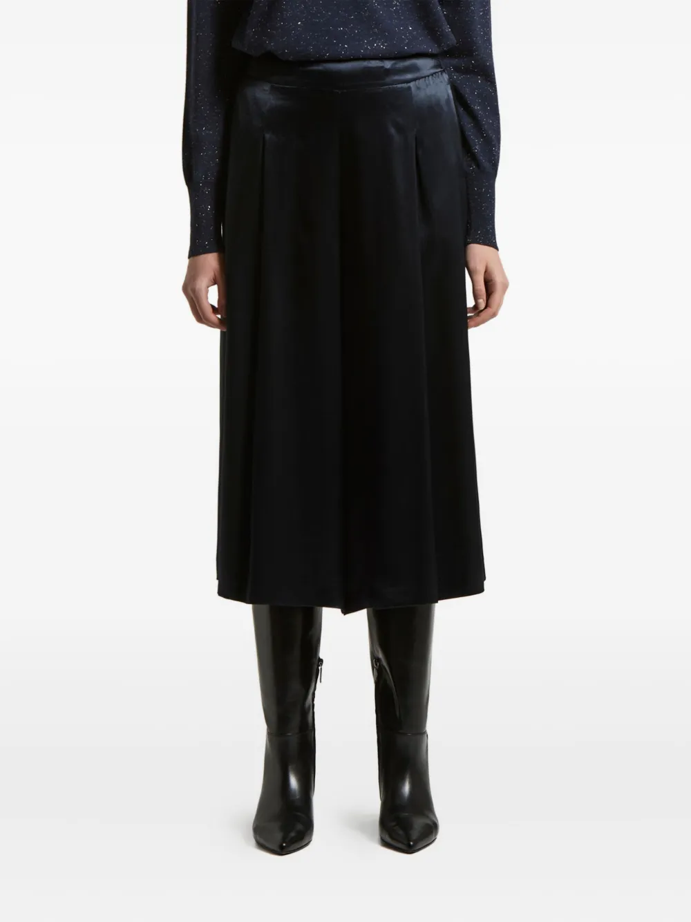 Атласные брюки со складками спереди Peserico, синий
Атласные брюки со складками спереди Peserico, синий