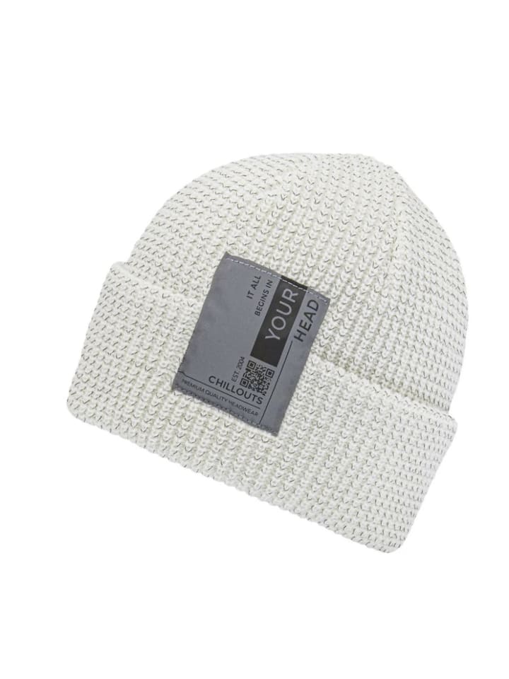 Шапка Chillouts Headwear Mütze Pius, цвет Offwhite Reflective 
Шапка Chillouts Headwear Mütze Pius, цвет Offwhite Reflective