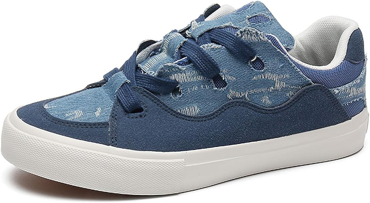 Мужские низкие кеды Exusiai из синего холста, плоская подошва, модные, дышащие, повседневные кроссовки для ходьбы, для школы, стиль на все сезоны
Мужские низкие кеды Exusiai из синего холста, плоская подошва, модные, дышащие, повседневные кроссовки для ходьбы, для школы, стиль на все сезоны