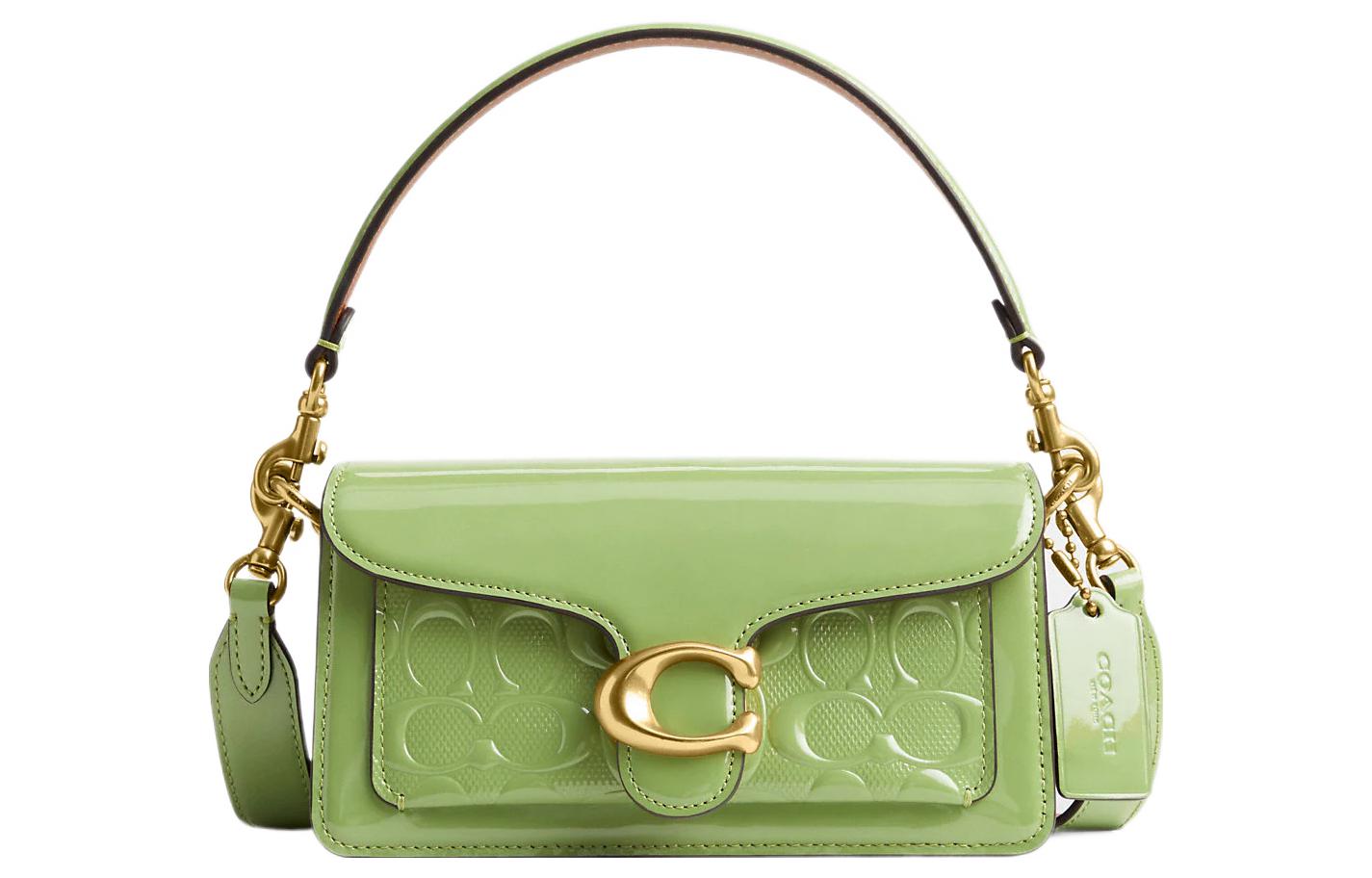 COACH Сумка через плечо из лакированной кожи травянисто-зеленого цвета
COACH Сумка через плечо из лакированной кожи травянисто-зеленого цвета
