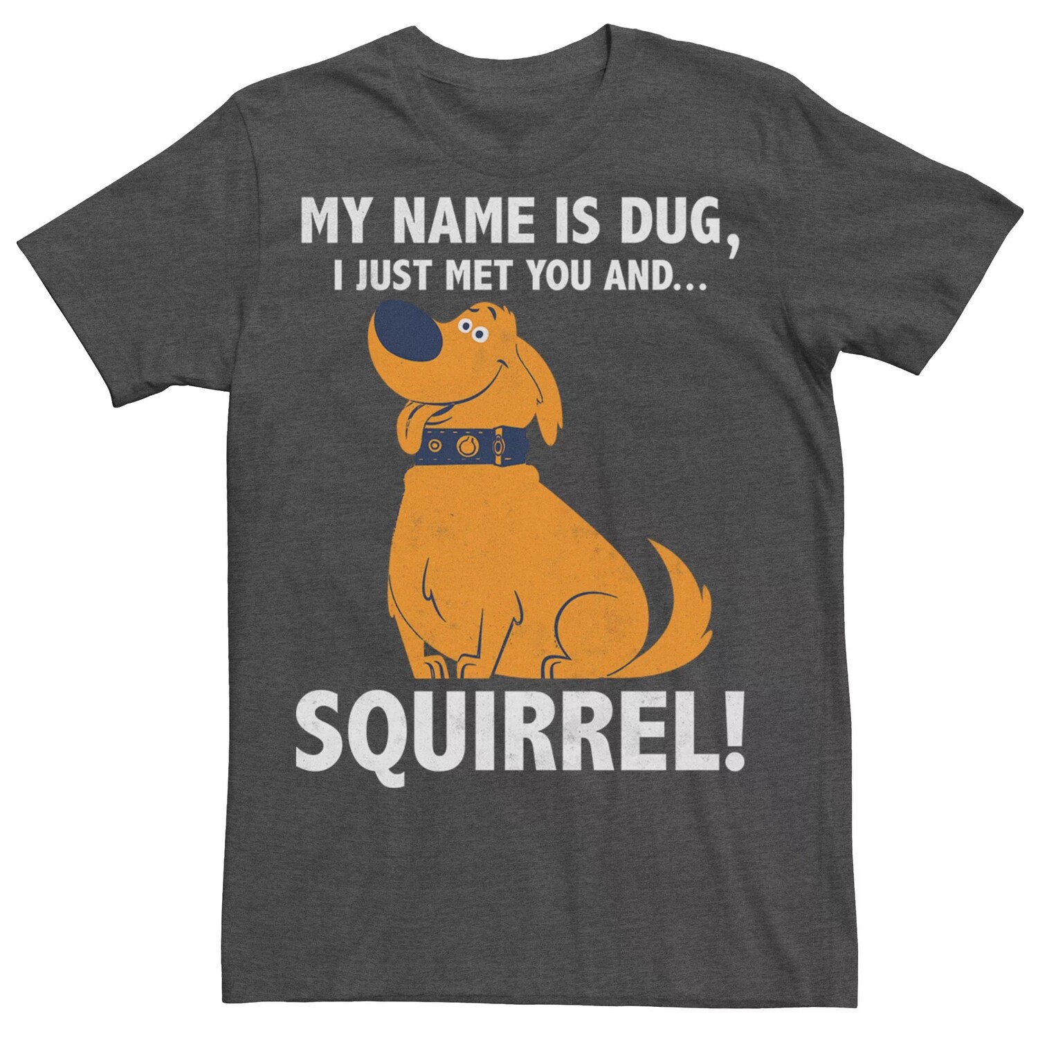 Мужская футболка Disney/Pixar UP Dug Squirrel Quote Licensed Character
Мужская футболка Disney/Pixar UP Dug Squirrel Quote Licensed Character