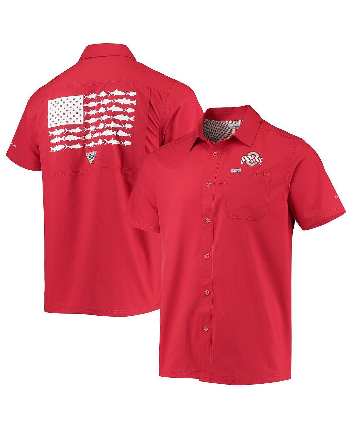 Мужская рубашка на пуговицах scarlet ohio state buckeyes slack tide camp Columbia
Мужская рубашка на пуговицах scarlet ohio state buckeyes slack tide camp Columbia
