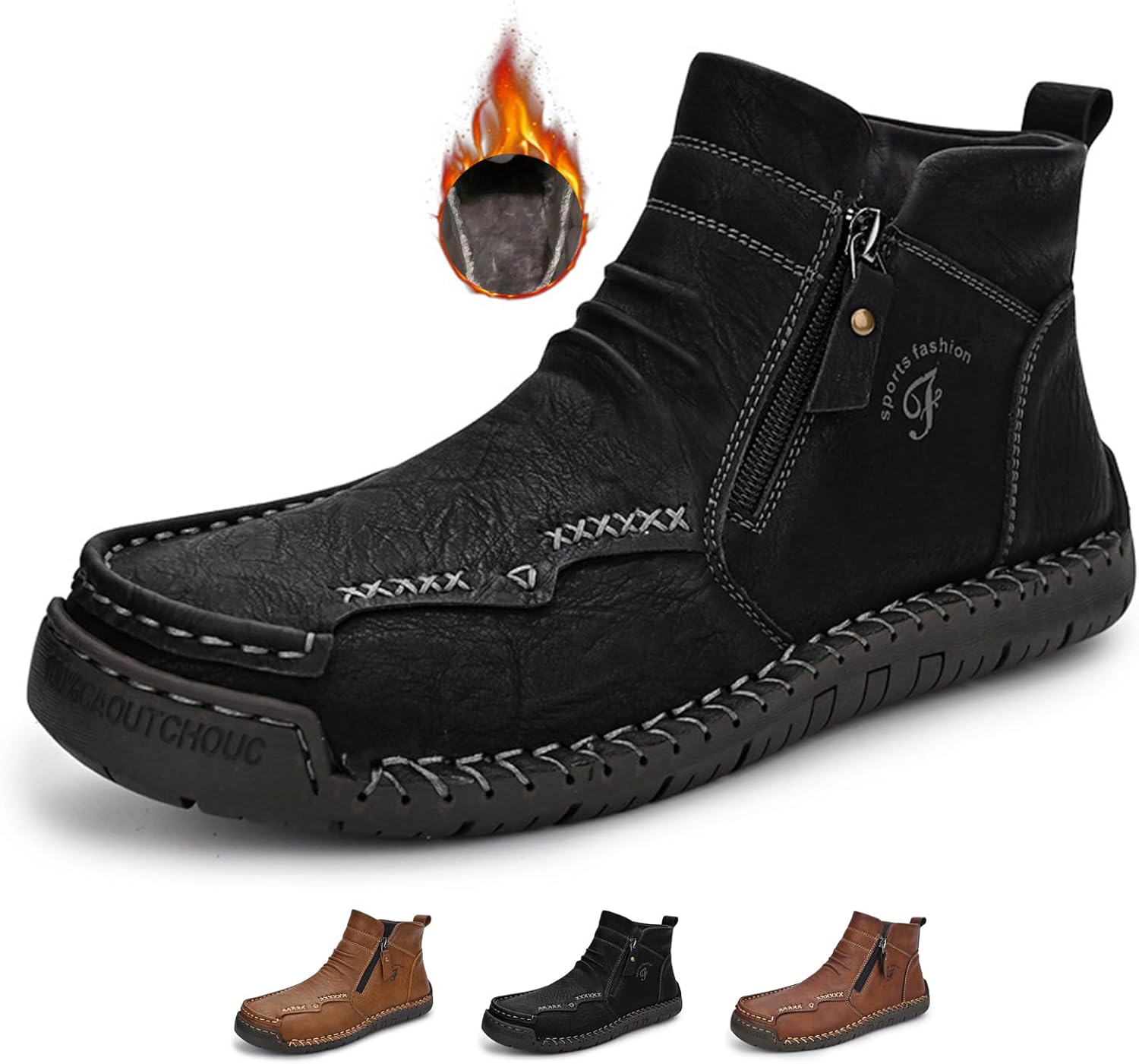 Мужские водонепроницаемые кожаные ботинки Zeberfi Чукка до щиколотки для походов, кемпинга и вождения, модные ретро, боковая молния, ручная строчка, высокие наружные прогулочные кроссовки, опциональная теплая бархатная подкладка, снежные ботинки...
Мужские водонепроницаемые кожаные ботинки Zeberfi Чукка до щиколотки для походов, кемпинга и вождения, модные ретро, боковая молния, ручная строчка, высокие наружные прогулочные кроссовки, опциональная теплая бархатная подкладка, снежные ботинки...