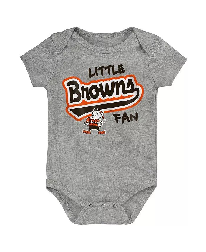 Боди для маленьких мальчиков и девочек цвета серый с потертостями Cleveland Browns Retro Little Baller Outerstuff
Боди для маленьких мальчиков и девочек цвета серый с потертостями Cleveland Browns Retro Little Baller Outerstuff