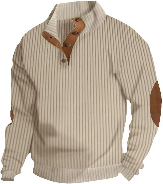 Свитшот мужской Vintage Stand Collar Henley Button Neck Cobiako
Свитшот мужской Vintage Stand Collar Henley Button Neck Cobiako