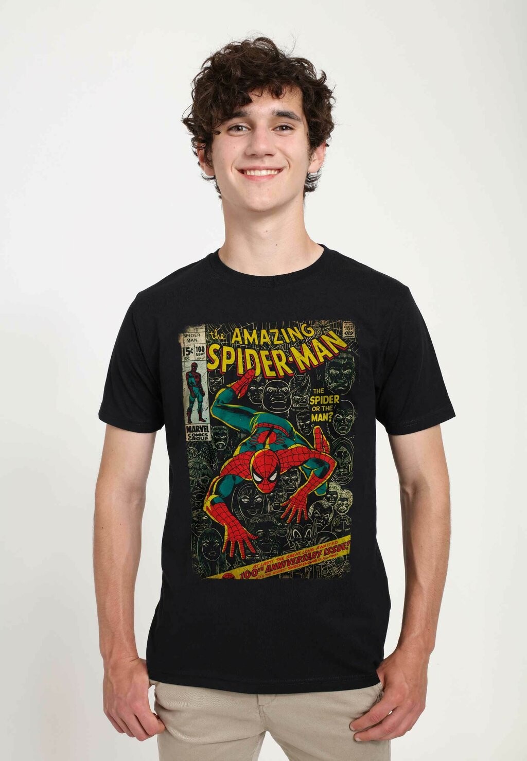 Футболка с принтом Spider-Man Classic Spidey Front Cover Unisex Marvel, черный
Футболка с принтом Spider-Man Classic Spidey Front Cover Unisex Marvel, черный