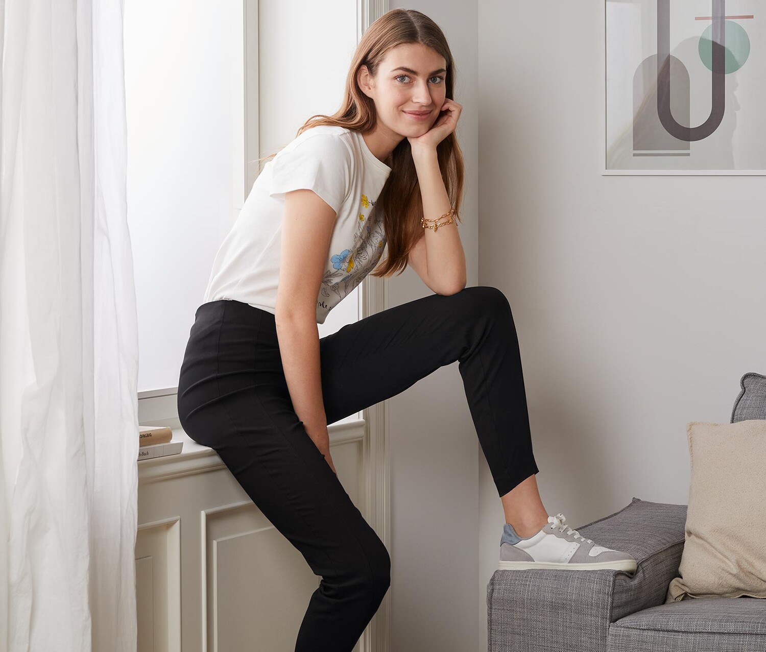 Брюки стрейч Tchibo, черный
Брюки стрейч Tchibo, черный