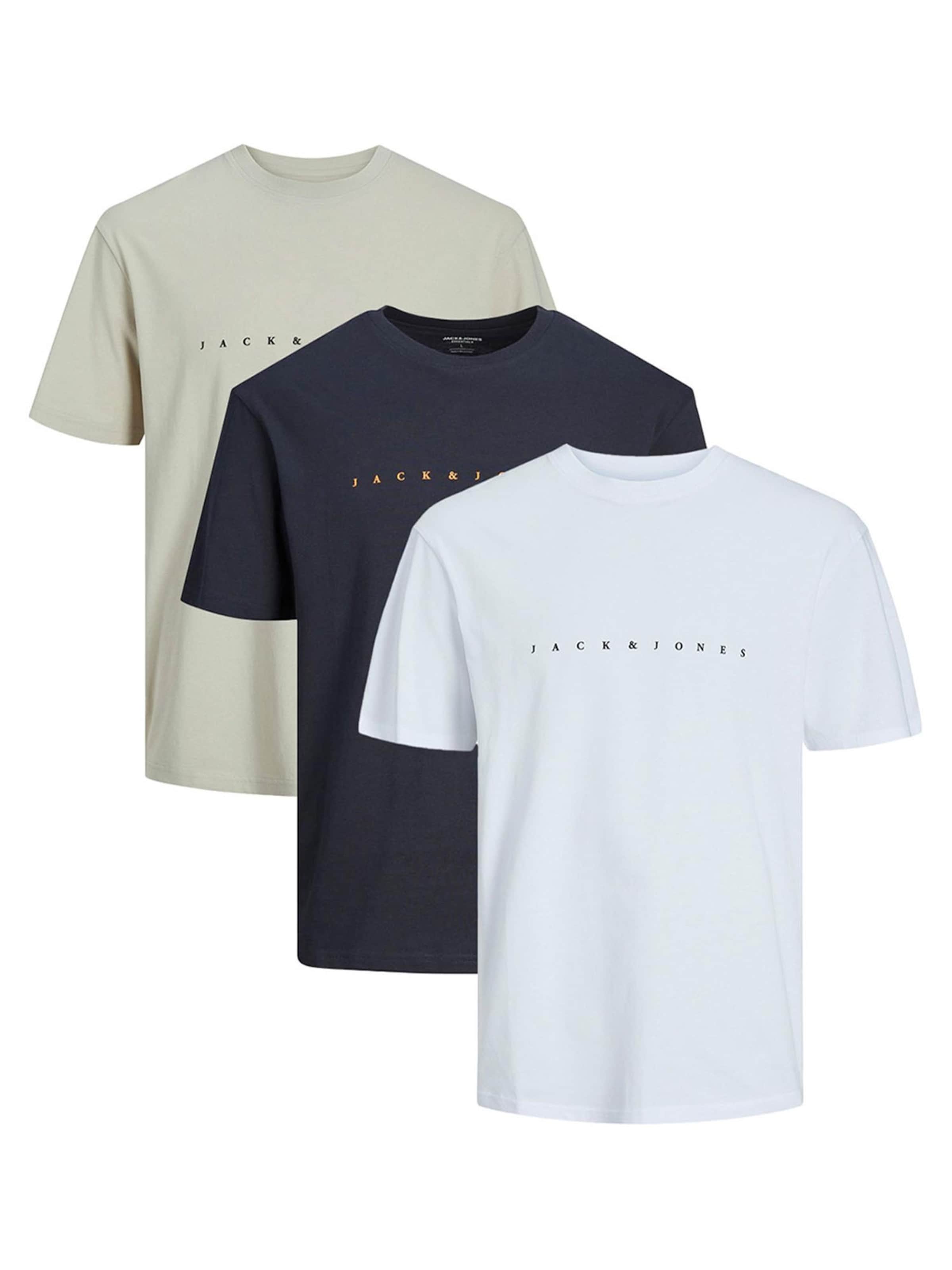 JACK & JONES Футболка 'Star JJ' в крапчатом бежевом цвете
JACK & JONES Футболка 'Star JJ' в крапчатом бежевом цвете