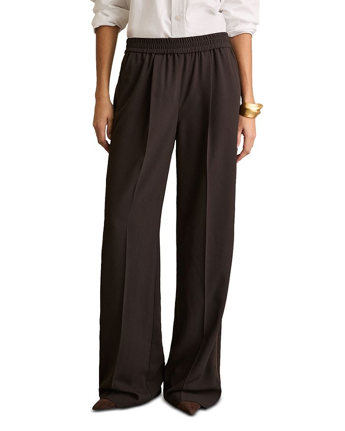 Широкие брюки с боковыми полосками REISS, коричневый
Широкие брюки с боковыми полосками REISS, коричневый